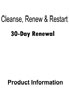 30 Day Cleanse Product Booklet
